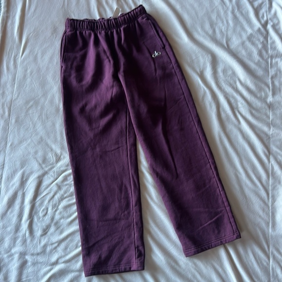ALO Yoga Pants - ALO Accolade Sweatpants in Burgundy